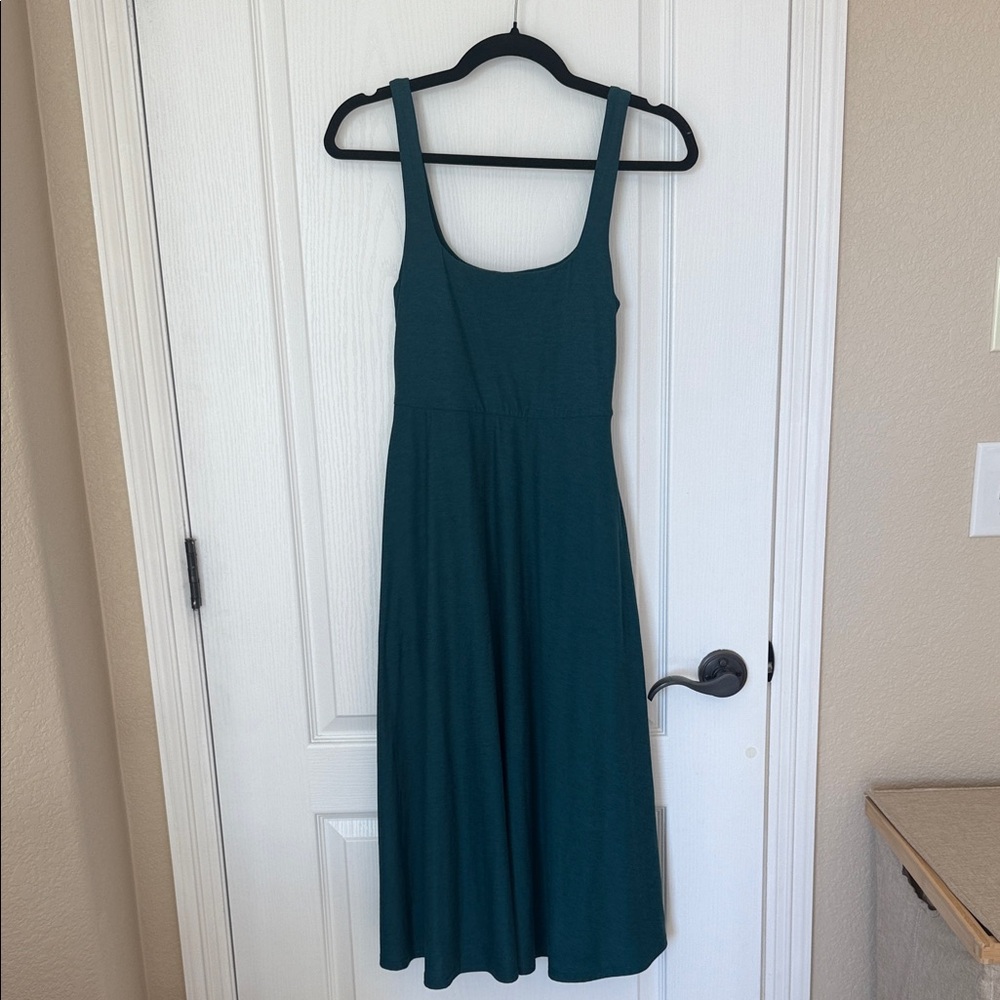 Beyond Yoga Teal Midi Dress